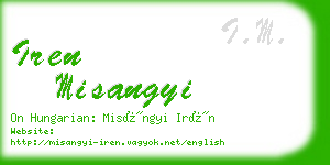 iren misangyi business card